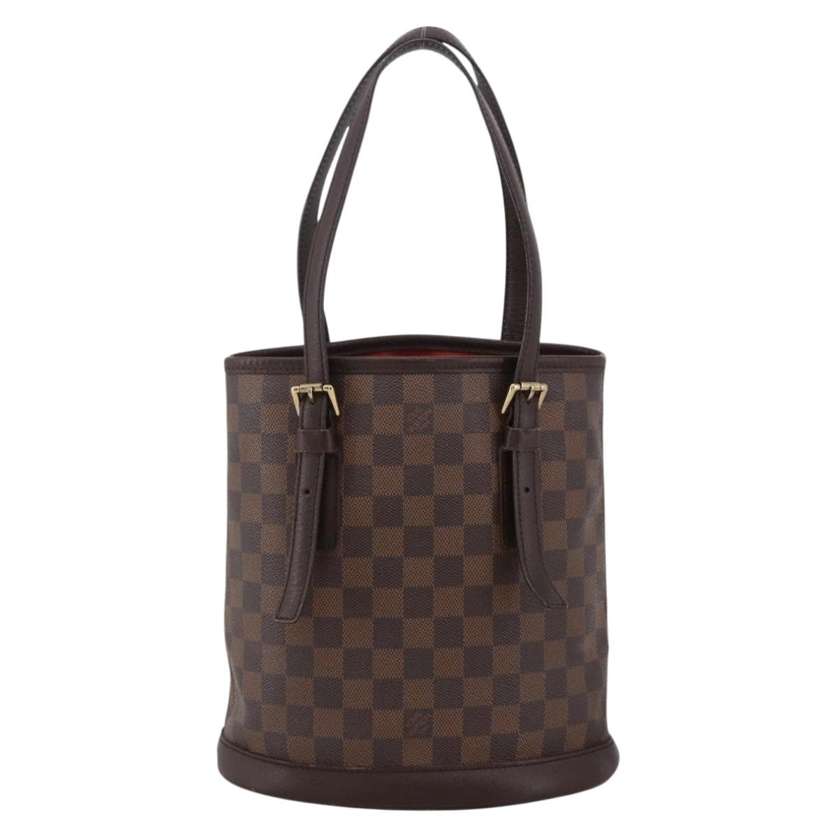 Louis Vuitton Marais Bucket Bag Damier Brown Canvas Shoulder Bag Bag (Pre-Loved)