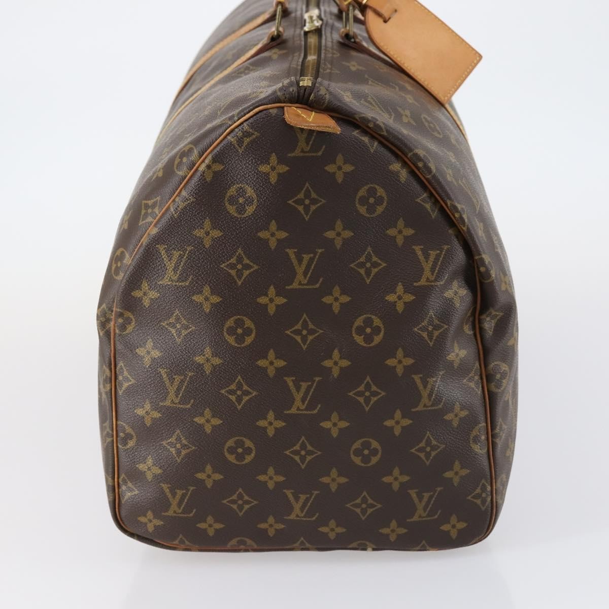 Louis Vuitton Keepall Bag Monogram Canvas Brown Canvas Travel Bag Bag (Authentic Pre-Loved)