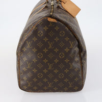 Louis Vuitton Keepall Bag Monogram Canvas Brown Canvas Travel Bag Bag (Authentic Pre-Loved)