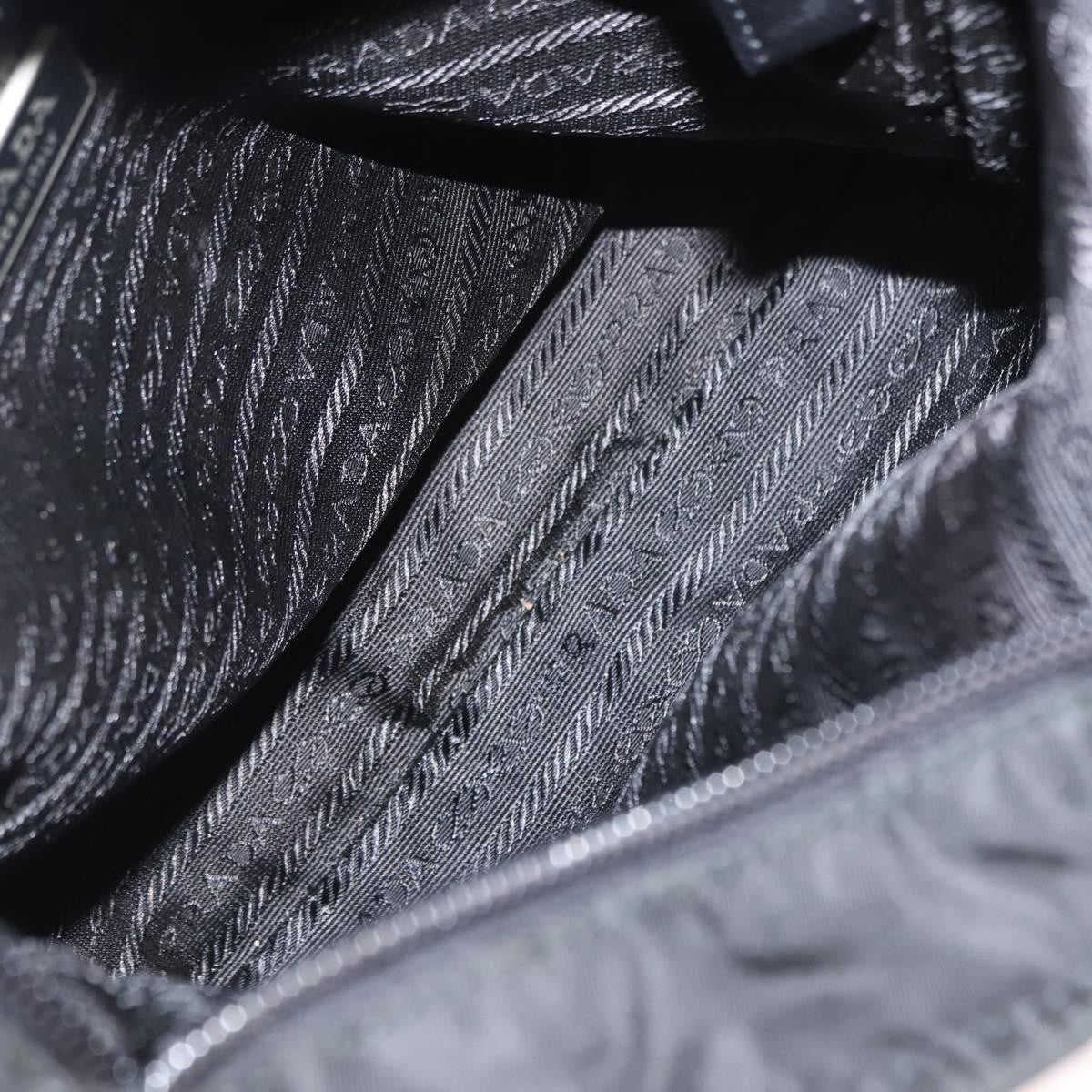 Prada Flat Messenger Bag Tessuto Black Nylon Shoulder Bag Bag (Pre-Loved)