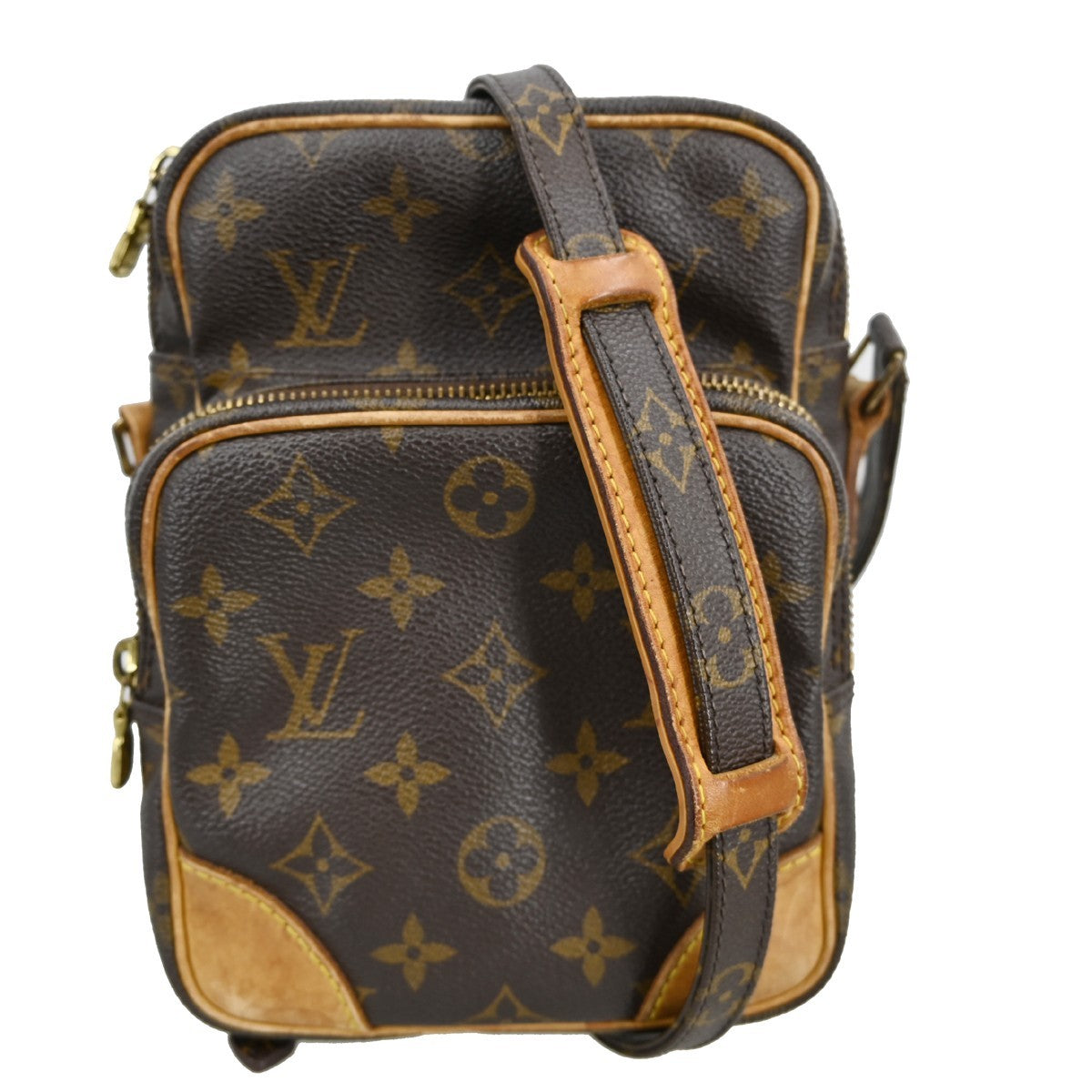 Louis Vuitton Amazone Bag Monogram Canvas Brown Canvas Shoulder Bag Bag (Authentic Pre-Loved)