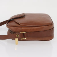 Burberry Vintage Shoulder Bag Leather Brown Leather Shoulder Bag Bag (Authentic Pre-Loved)