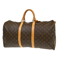Louis Vuitton Louis Vuitton Keepall Bandouliere Bag Monogram Canvas Brown Canvas Travel Bag Bag (Authentic Pre-Loved)