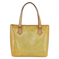 Louis Vuitton Houston Handbag Monogram Vernis Yellow Patent_Leather Tote Bag Bag (Authentic Pre-Loved)