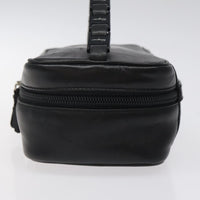 Salvatore Ferragamo Vala Clutch Bag Leather Black Leather Clutche & Pouche Bag (Authentic Pre-Loved)
