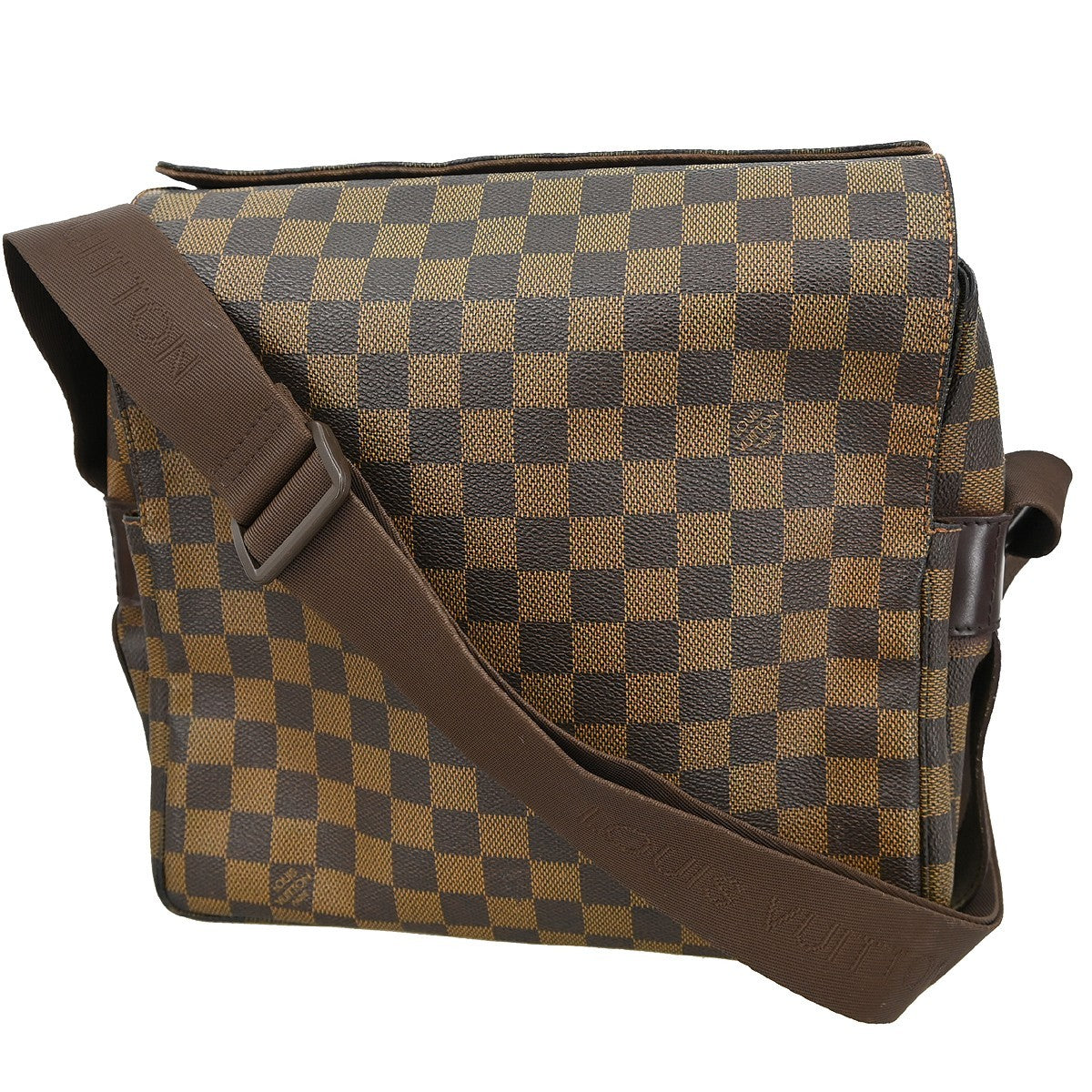 Louis Vuitton Naviglio Handbag Damier Brown Canvas Shoulder Bag Bag (Pre-Loved)