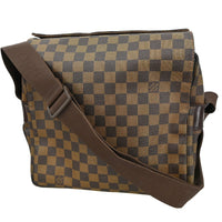 Louis Vuitton Naviglio Handbag Damier Brown Canvas Shoulder Bag Bag (Pre-Loved)
