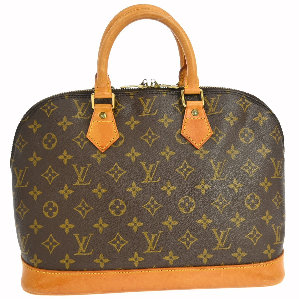 Louis Vuitton Alma Handbag Monogram Canvas Brown Canvas Handbag (Pre-Loved)