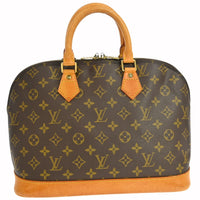 Louis Vuitton Alma Handbag Monogram Canvas Brown Canvas Handbag (Pre-Loved)