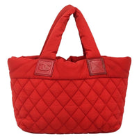 Chanel Coco Cocoon Reversible Tote Quilted Nylon Red Nylon Tote Bag Bag (Pre-Loved)