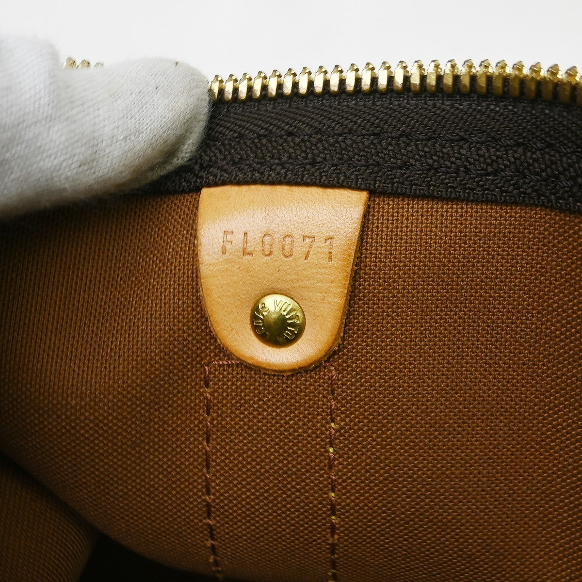 Louis Vuitton Keepall Bag Monogram Canvas Brown Canvas Travel Bag Bag (Pre-Loved)