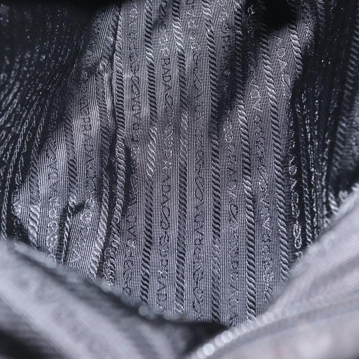 Prada Prada Front Pocket Messenger Bag Tessuto Black Nylon Shoulder Bag Bag (Pre-Loved)