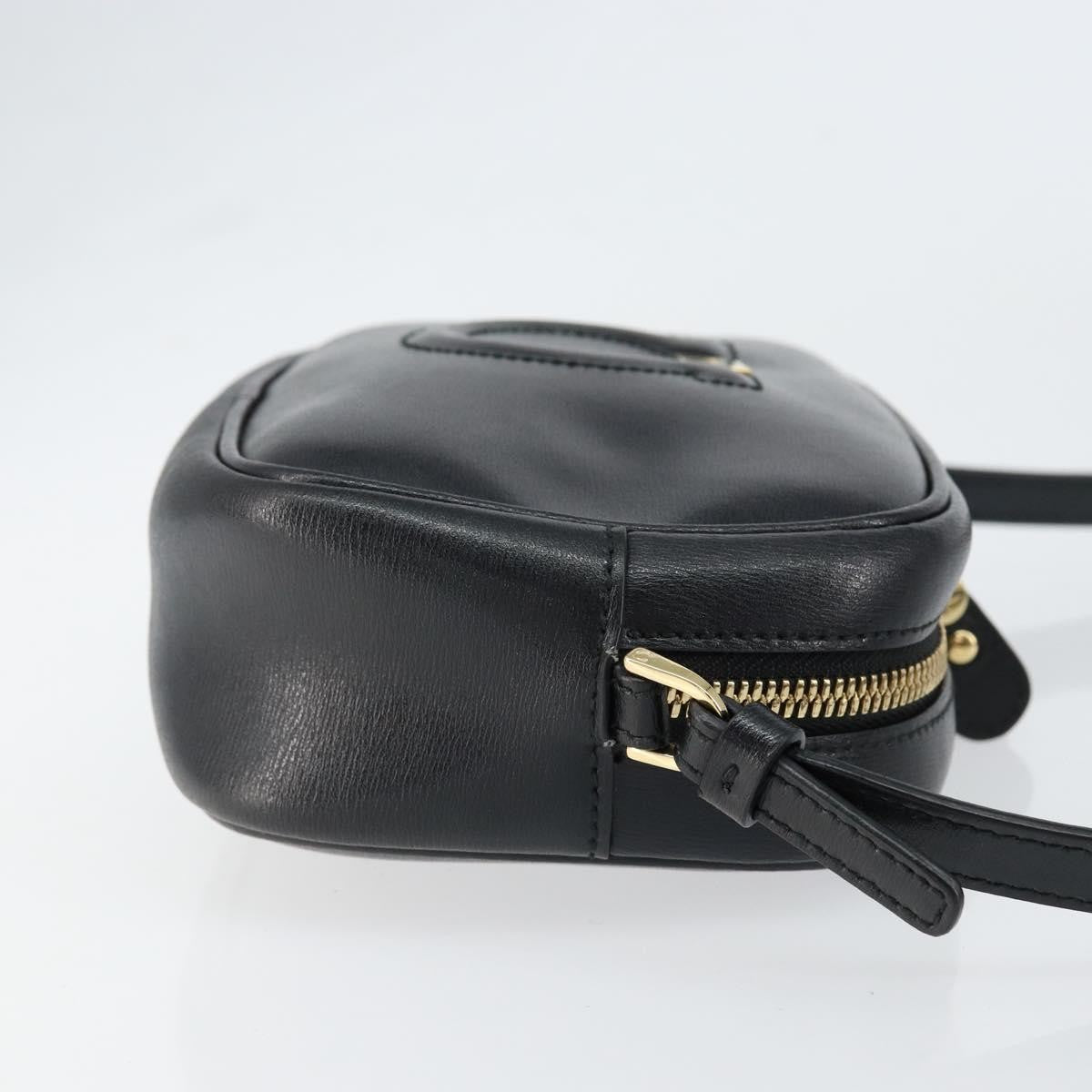 Salvatore Ferragamo City Camera Bag Leather Black Leather Shoulder Bag Bag (Pre-Loved)