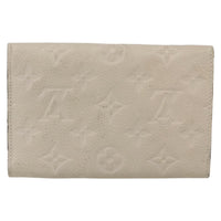 Louis Vuitton Zoe Wallet Monogram Empreinte Leather Beige Leather Wallets Accessory (Pre-Loved)