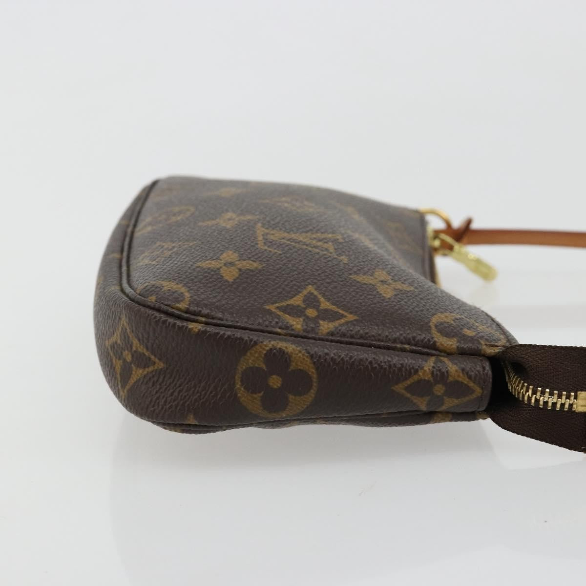 Louis Vuitton Mini Pochette Accessoires Canvas Brown Canvas Clutche & Pouche Bag (Pre-Loved)