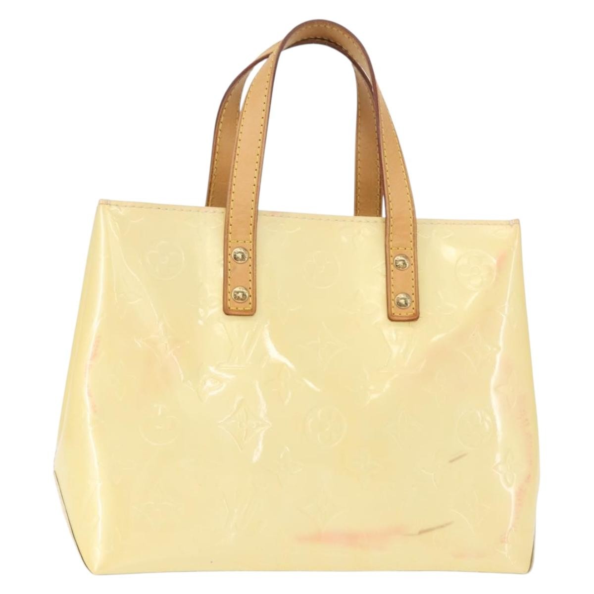 Louis Vuitton Reade Handbag Monogram Vernis Beige Patent_Leather Tote Bag Bag (Authentic Pre-Loved)