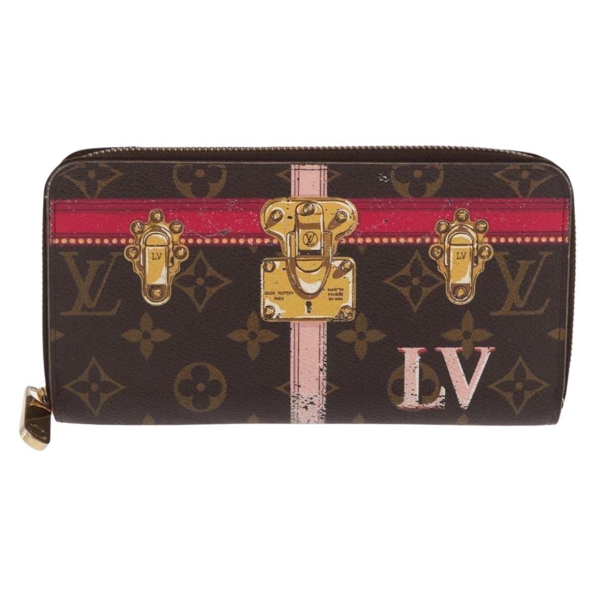 Louis Vuitton Zippy Wallet Canvas Brown Canvas Wallets Accessory (Authentic Pre-Loved)