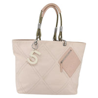 Chanel Chanel Vintage Cruise Line No.5 Tote Quilted Canvas Pink Canvas Tote Bag Bag (Pre-Loved)