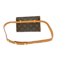 Louis Vuitton Florentine Waist Bag Monogram Canvas Brown Canvas Clutche & Pouche Bag (Authentic Pre-Loved)