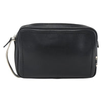 Salvatore Ferragamo Vintage Clutch Bag Leather Black Leather Clutche & Pouche Bag (Authentic Pre-Loved)
