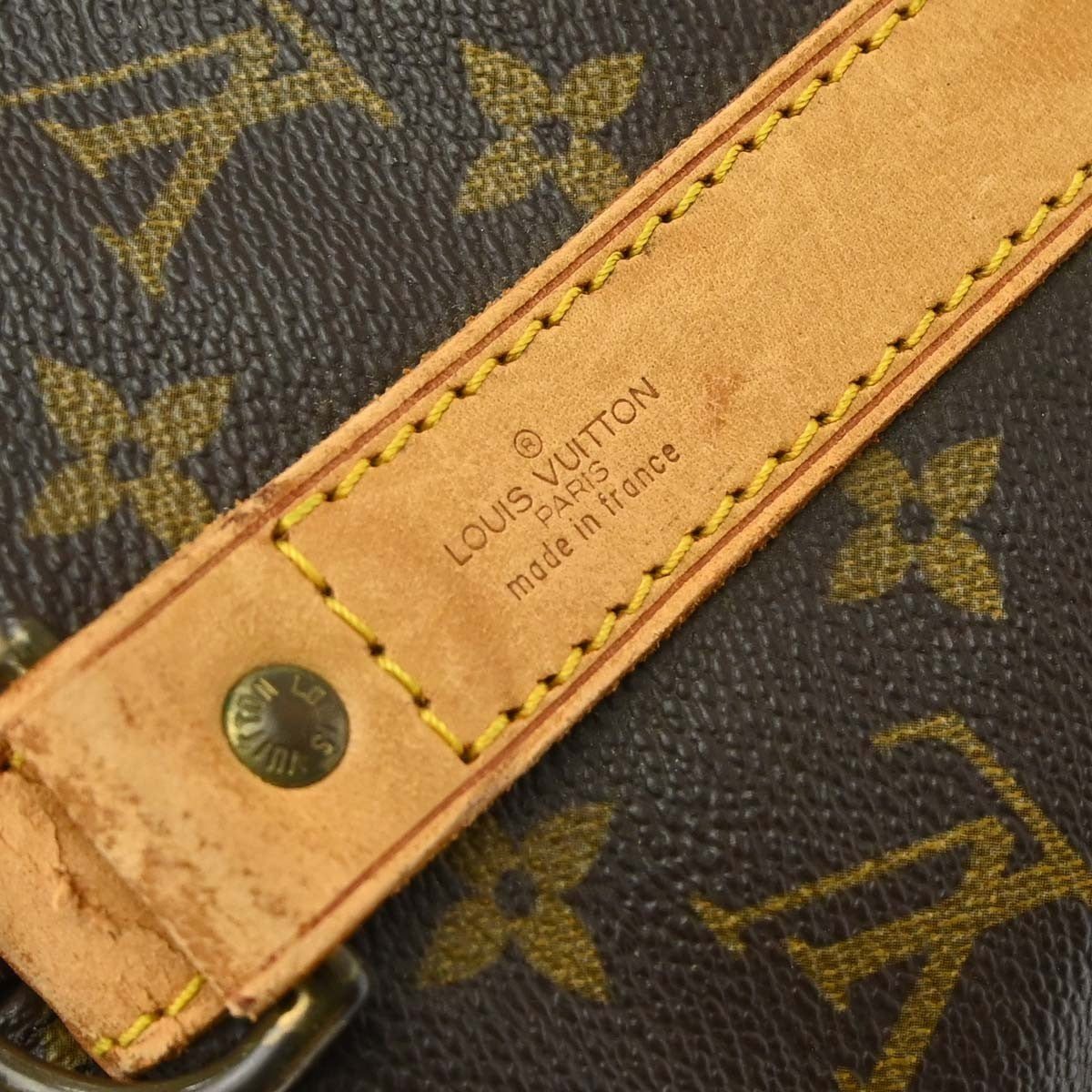 Louis Vuitton Keepall Bandouliere Bag Monogram Canvas Brown Canvas Travel Bag Bag (Authentic Pre-Loved)