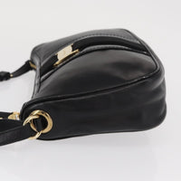 Salvatore Ferragamo Vala Shoulder Bag Leather Black Leather Shoulder Bag Bag (Authentic Pre-Loved)