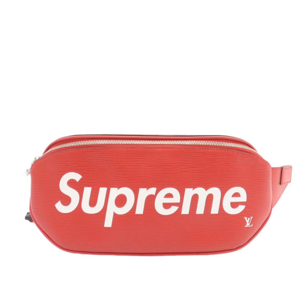 Louis Vuitton Louis Vuitton X Supreme Waist Bag Epi Leather Red Leather Bag (Pre-Loved)