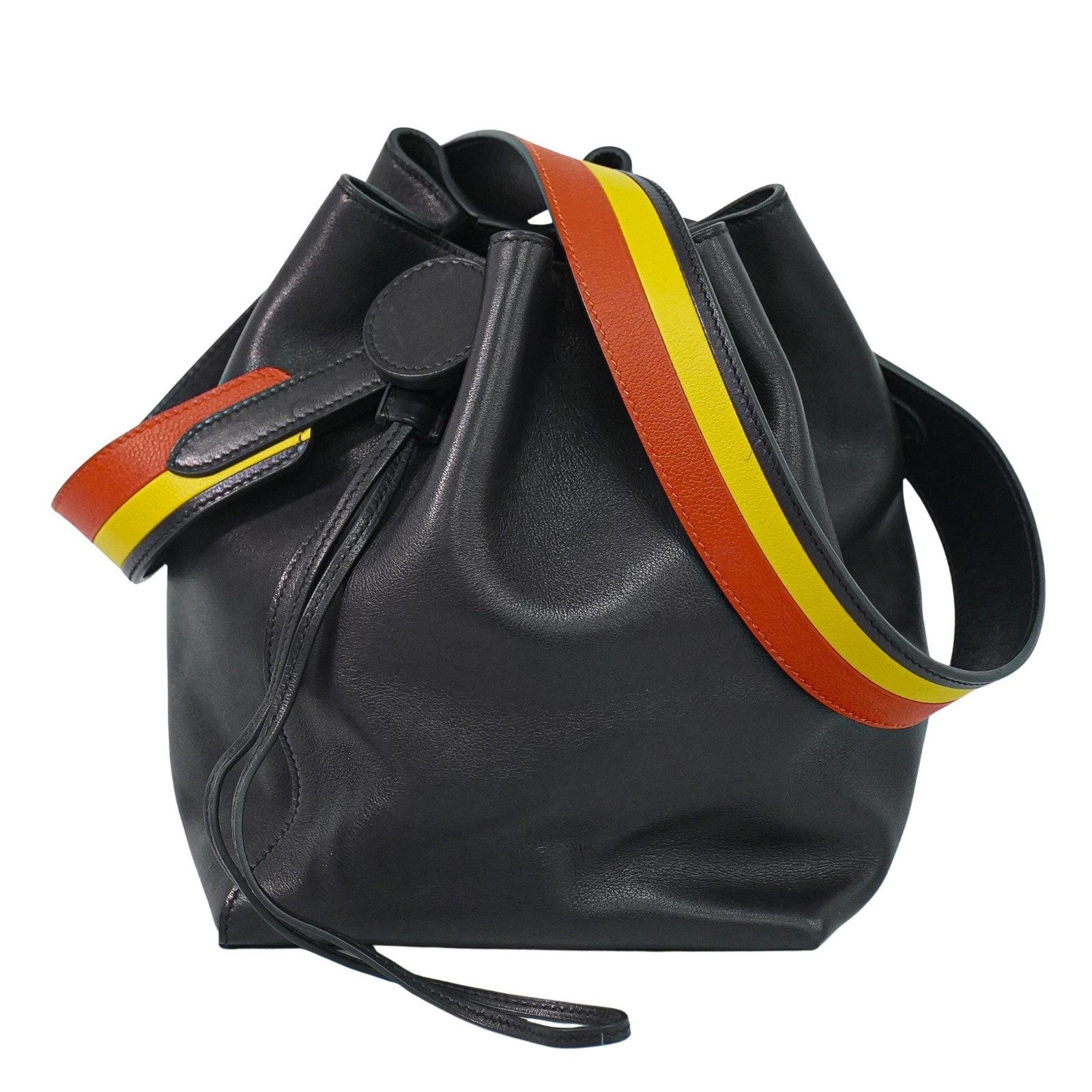 Hermes Licol Bag Volupto Black Leather Shoulder Bag Bag (Pre-Loved)