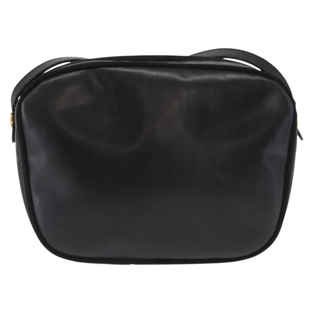 Salvatore Ferragamo Vara Bow Camera Shoulder Bag Leather Black Leather Shoulder Bag Bag (Authentic Pre-Loved)