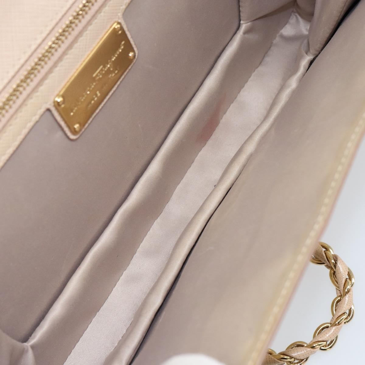 Salvatore Ferragamo Vala Chain Shoulder Bag Leather Pink Leather Shoulder Bag Bag (Authentic Pre-Loved)