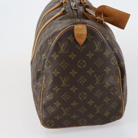Louis Vuitton Keepall Bag Monogram Canvas Brown Canvas Travel Bag Bag (Pre-Loved)