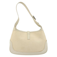 Gucci Vintage Jackie Shoulder Bag Canvas And Leather Beige Canvas Handbag (Authentic Pre-Loved)