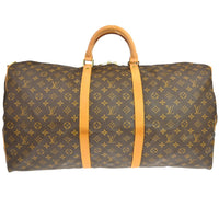 Louis Vuitton Keepall Bandouliere Bag Monogram Canvas Brown Canvas Travel Bag Bag (Authentic Pre-Loved)