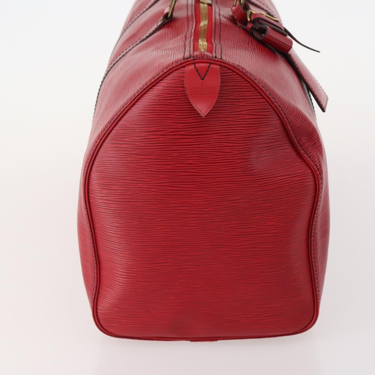 Louis Vuitton Keepall Bag Epi Leather Red Leather Travel Bag Bag (Authentic Pre-Loved)