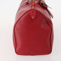 Louis Vuitton Keepall Bag Epi Leather Red Leather Travel Bag Bag (Authentic Pre-Loved)