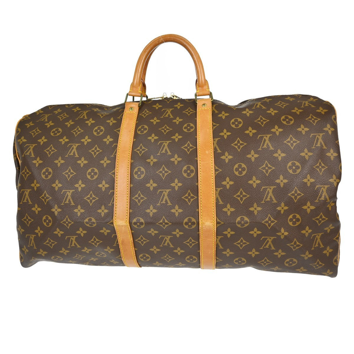 Louis Vuitton Louis Vuitton Keepall Bag Monogram Canvas Brown Canvas Travel Bag Bag (Pre-Loved)