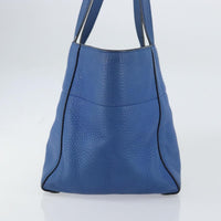 Prada Tote Vitello Daino Vitello Daino Blue Leather Tote Bag Bag (Pre-Loved)