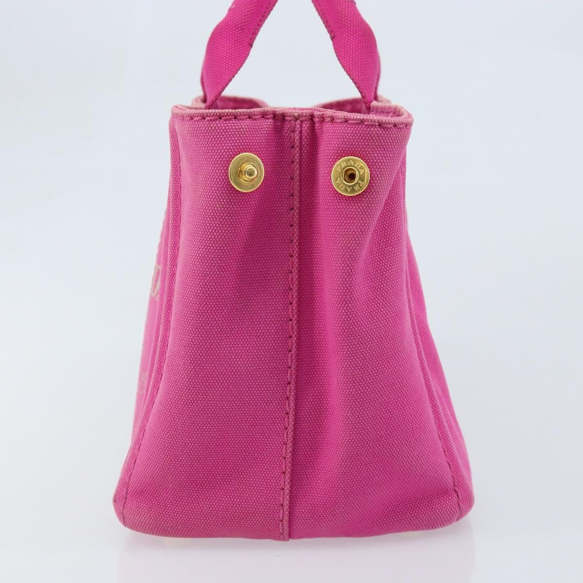 Prada Canapa Tote Canvas Pink Canvas Tote Bag Bag (Pre-Loved)