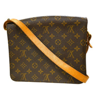 Louis Vuitton Louis Vuitton Cartouchiere Handbag Monogram Canvas Brown Canvas Shoulder Bag Bag (Pre-Loved)