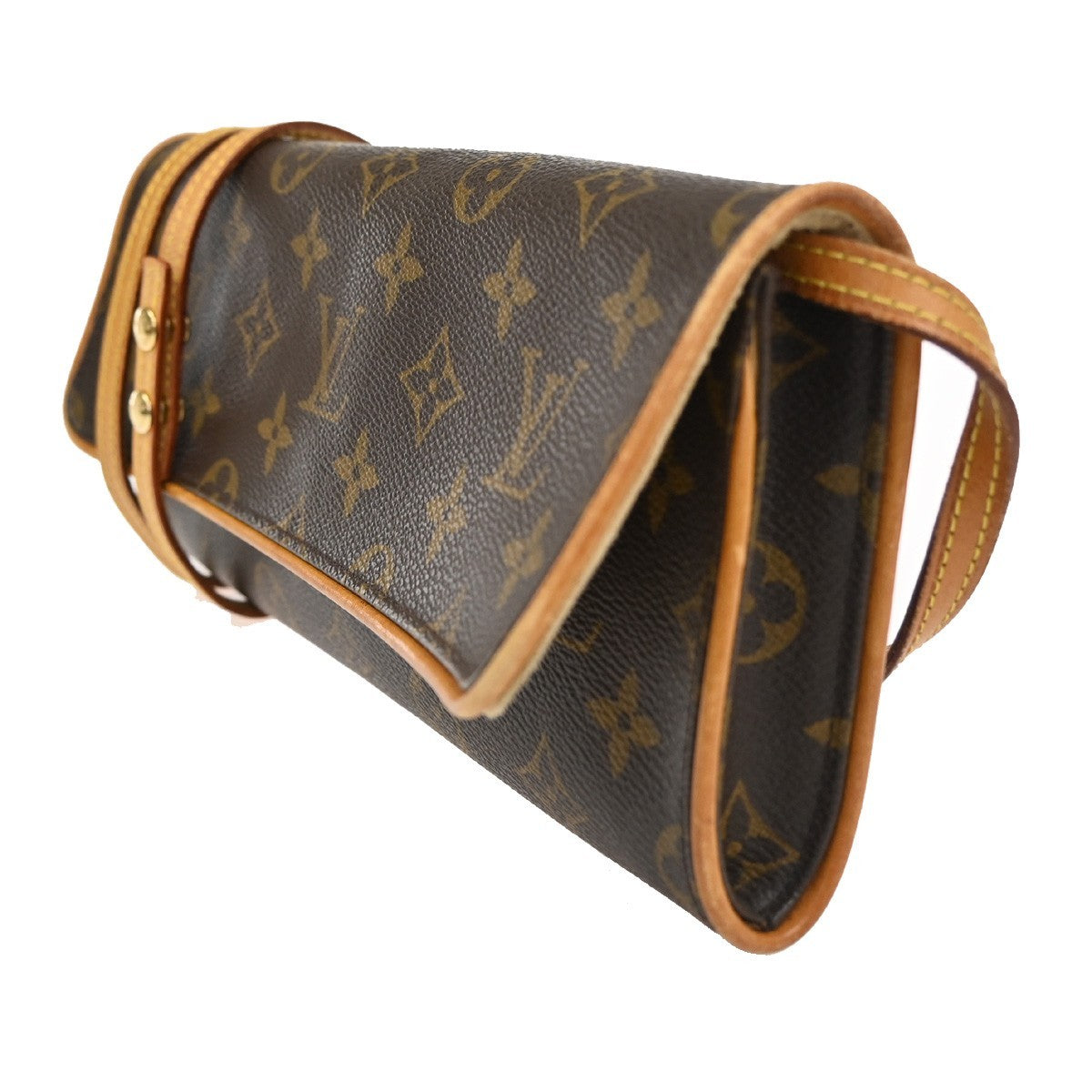 Louis Vuitton Twin Handbag Monogram Canvas Brown Canvas Clutche & Pouche Bag (Pre-Loved)