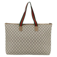 Gucci Gg Supreme Tote Bag Canvas Beige Canvas Tote Bag Bag (Authentic Pre-Loved)