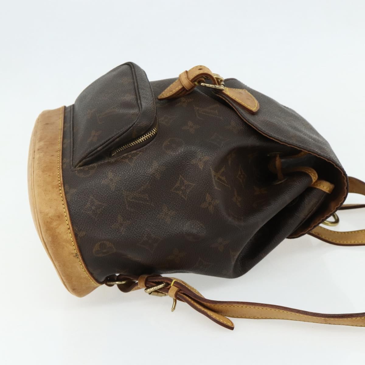 Louis Vuitton Vintage Montsouris Backpack Monogram Canvas Brown Canvas Backpack Bag (Authentic Pre-Loved)