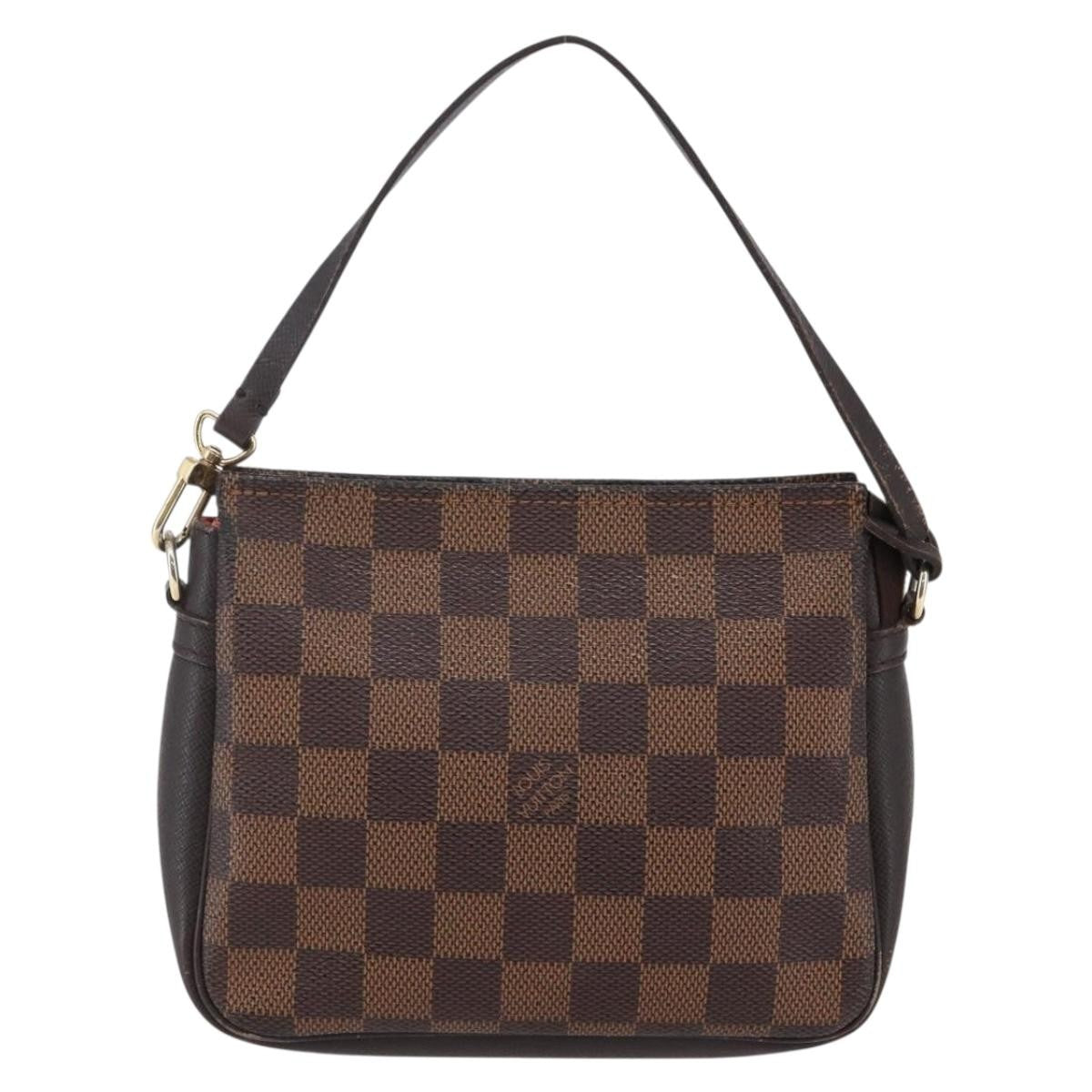 Louis Vuitton Trousse Make Up Bag Damier Canvas Brown Canvas Clutche & Pouche Bag (Authentic Pre-Loved)