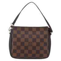 Louis Vuitton Trousse Make Up Bag Damier Canvas Brown Canvas Clutche & Pouche Bag (Authentic Pre-Loved)