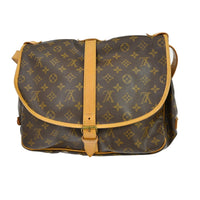 Louis Vuitton Louis Vuitton Saumur Handbag Monogram Canvas Brown Canvas Shoulder Bag Bag (Pre-Loved)