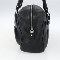 Salvatore Ferragamo Gancini Buckle Shoulder Bag Leather Black Leather Shoulder Bag Bag (Authentic Pre-Loved)