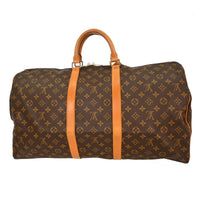 Louis Vuitton Louis Vuitton Keepall Bag Monogram Canvas Brown Canvas Travel Bag Bag (Pre-Loved)