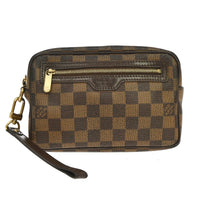 Louis Vuitton Pochette Macao Damier Brown Canvas Clutche & Pouche Bag (Pre-Loved)