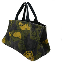Prada Canapa Tote Printed Canvas Green Canvas Tote Bag Bag (Pre-Loved)