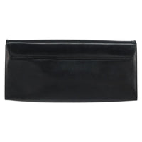 Salvatore Ferragamo Gancini Chain Shoulder Bag Leather Black Leather Shoulder Bag Bag (Pre-Loved)